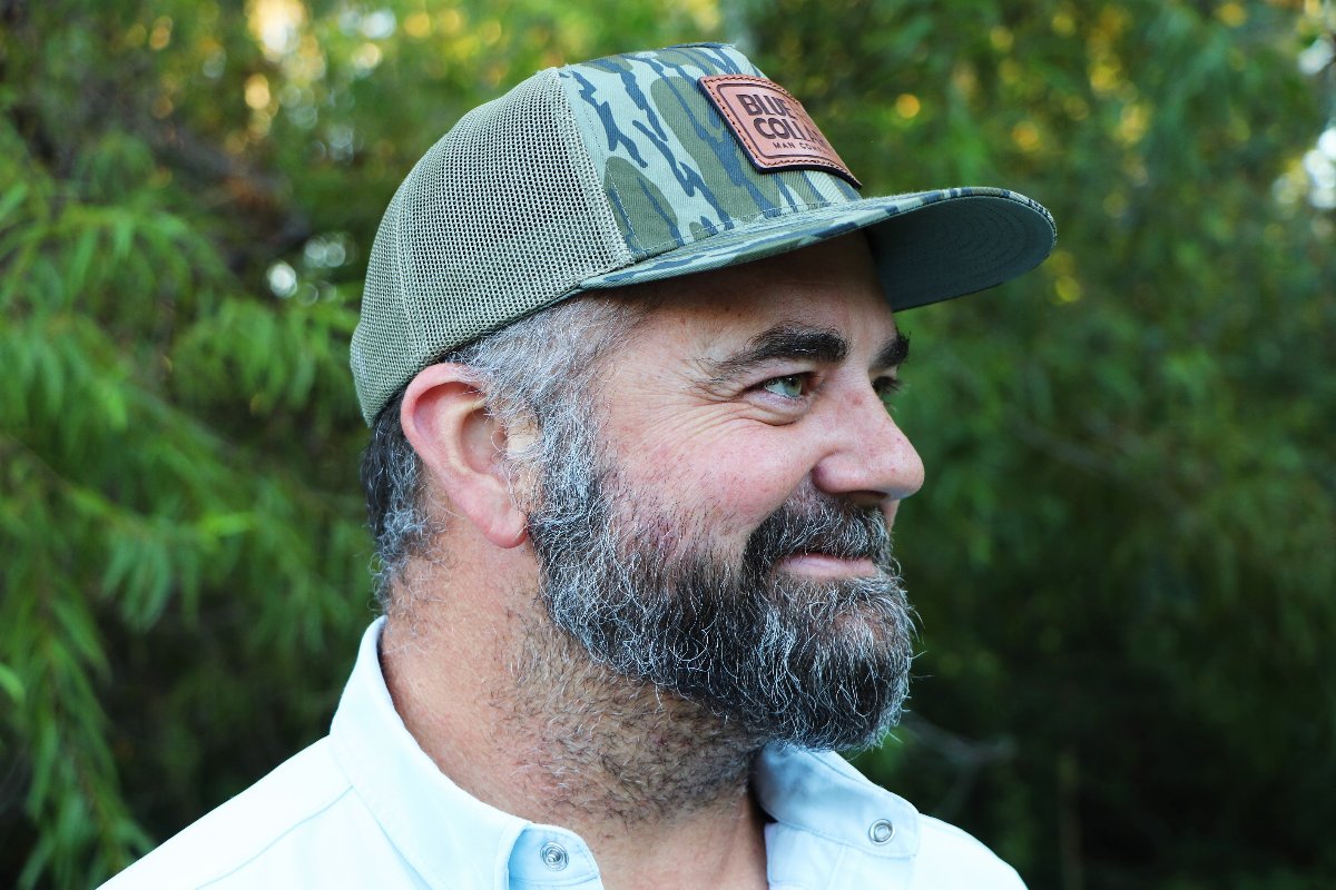 Blue Collar Man Company Mossy Oak Bottomland Richardson Hat.1