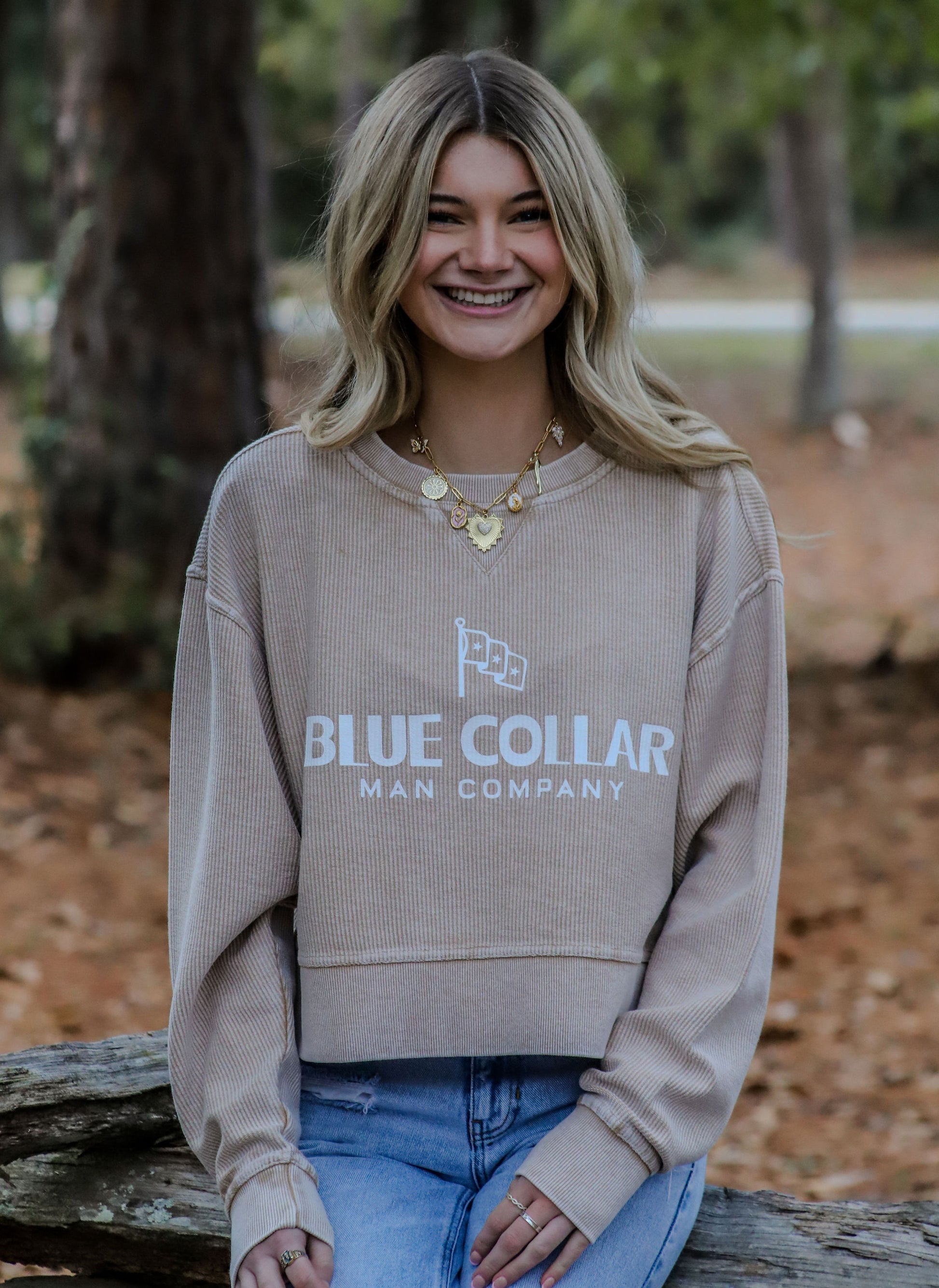 Blue Collar Man Company boxy pullover, oversized crew neck.1