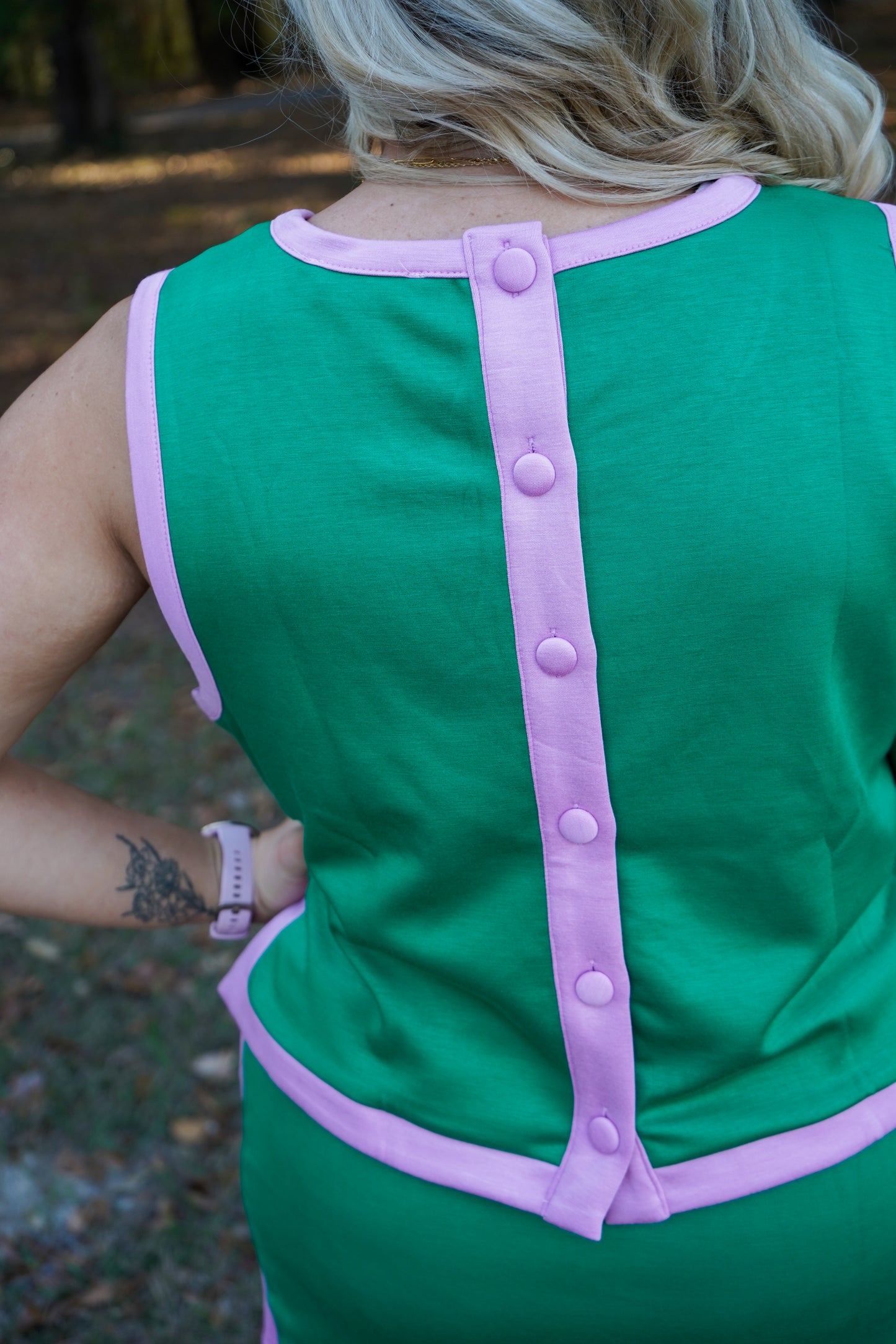 Side Stripe Skort Set