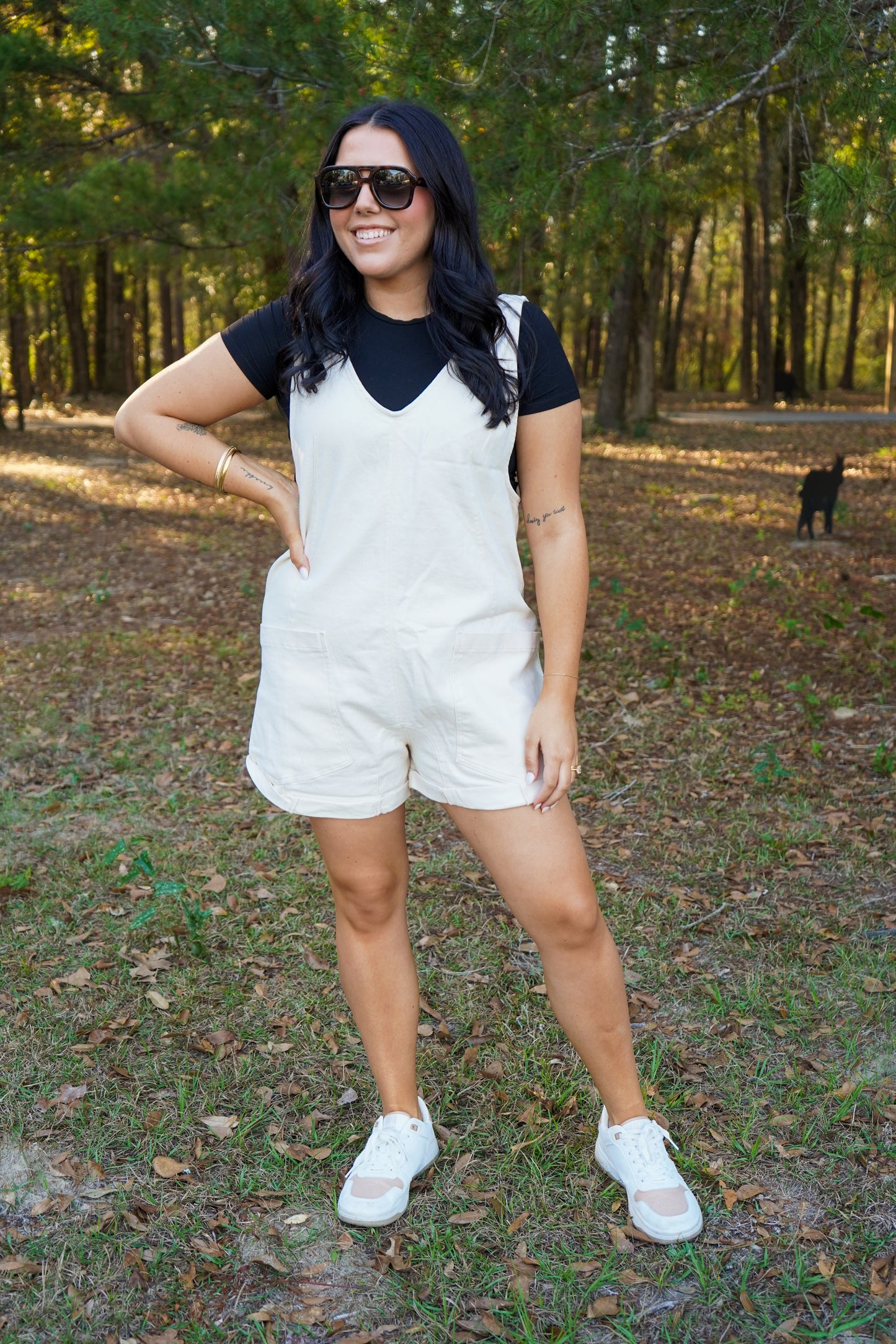 Cotton Twill Roll-Up Overalls
