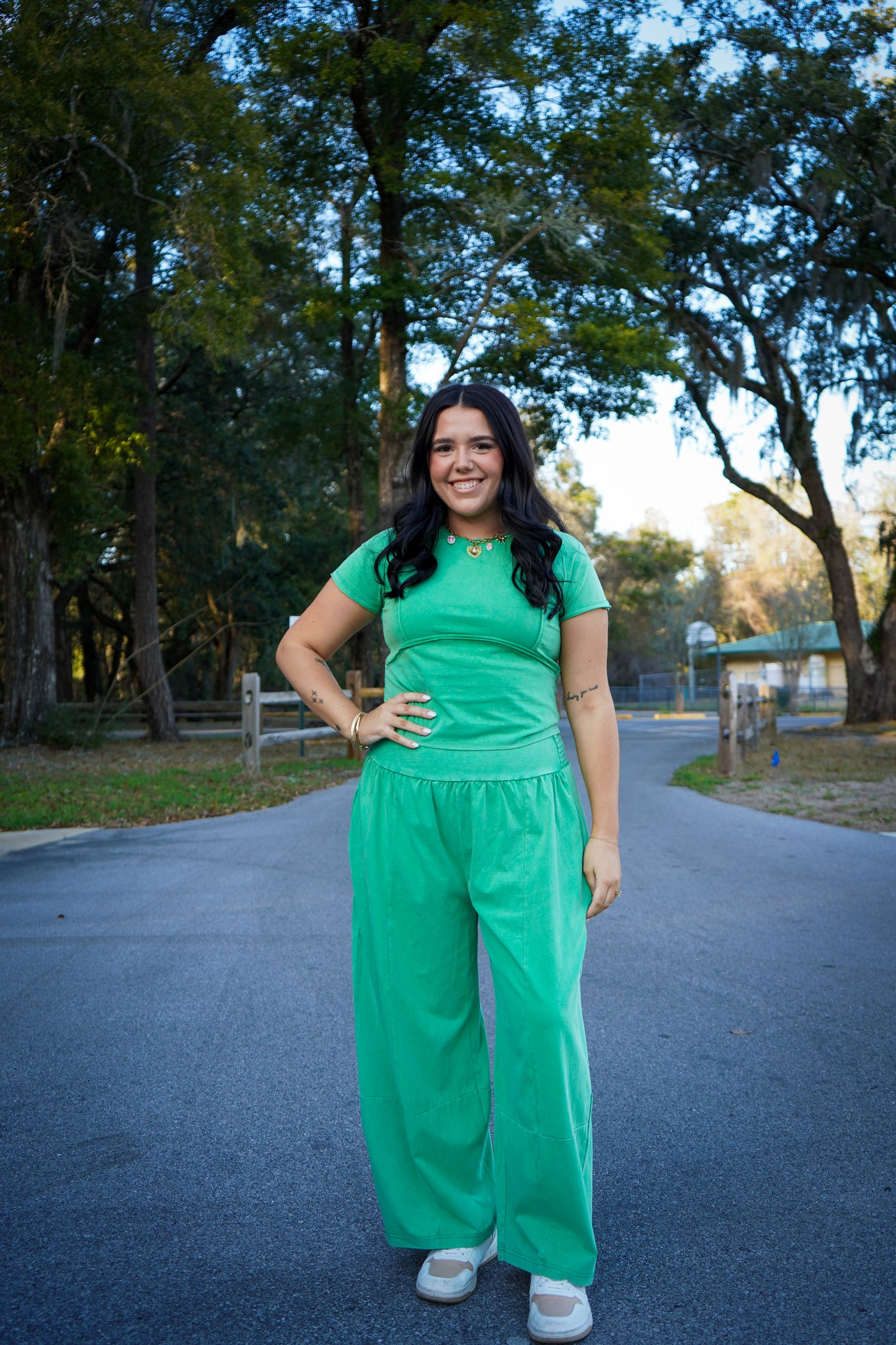 Mineral Cropped Tee Set