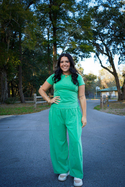 Mineral Cropped Tee Set