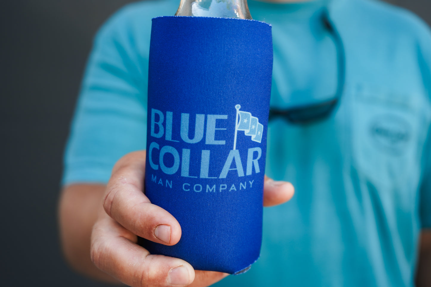 Blue Collar Man Company Slim Koozie