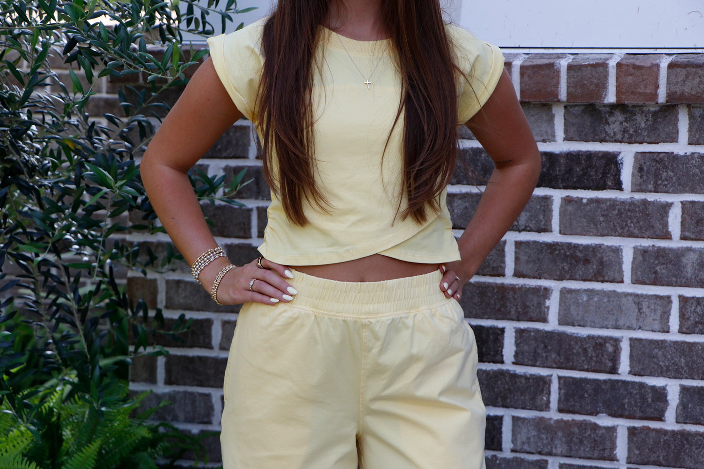 Mineral Washed Short Sleeve Set
