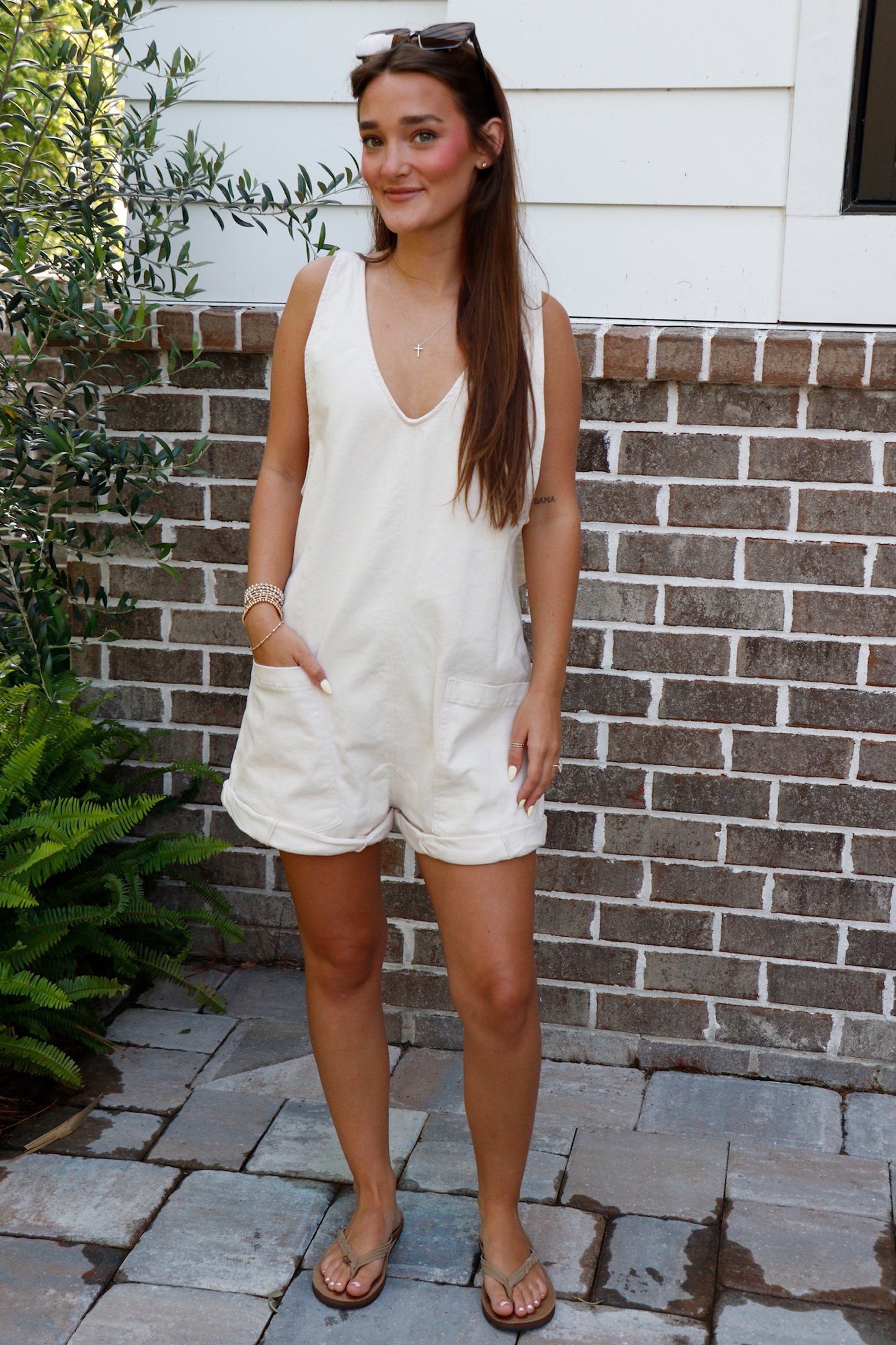 Cotton Twill Roll-Up Overalls
